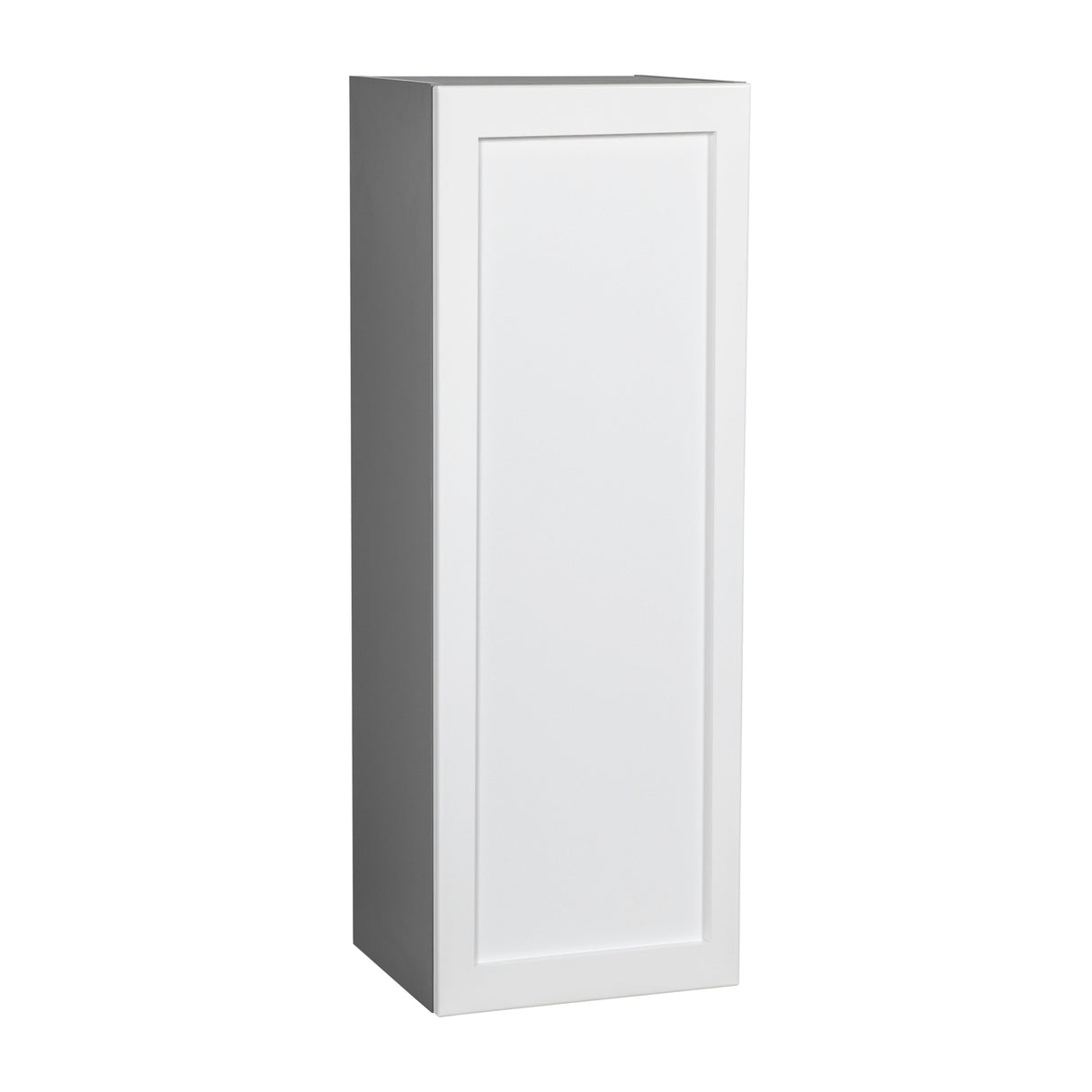 12" x 42" Wall Cabinet-Single Door-with Shaker White Matte door