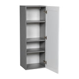 21" x 42" Wall Cabinet-Single Door-with Shaker White Matte door