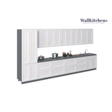 Kitchen Celestial Collection White Matte Color Base Size 15Ft Wide