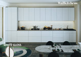Kitchen Celestial Collection White Gloss Color Base Size 15Ft Wide