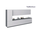Kitchen Celestial Collection White Gloss Color Base Size 15Ft Wide