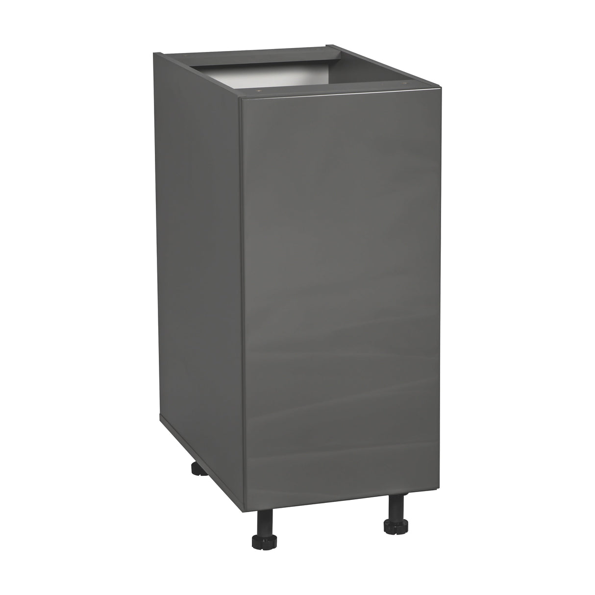 9" Base Cabinet High Single Door with Grey Gloss door