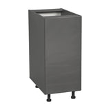 15" Base Cabinet High Single Door with Grey Gloss door