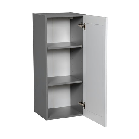 15" x 36" Wall Cabinet-Single Door-with Shaker White Matte door