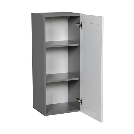 12" x 36" Wall Cabinet-Single Door-with Shaker White Matte door