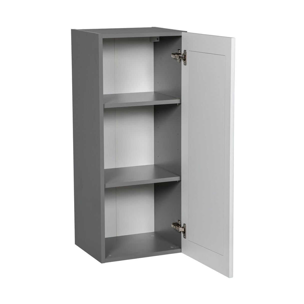 9" x 36" Wall Cabinet-Single Door-with Shaker White Matte door