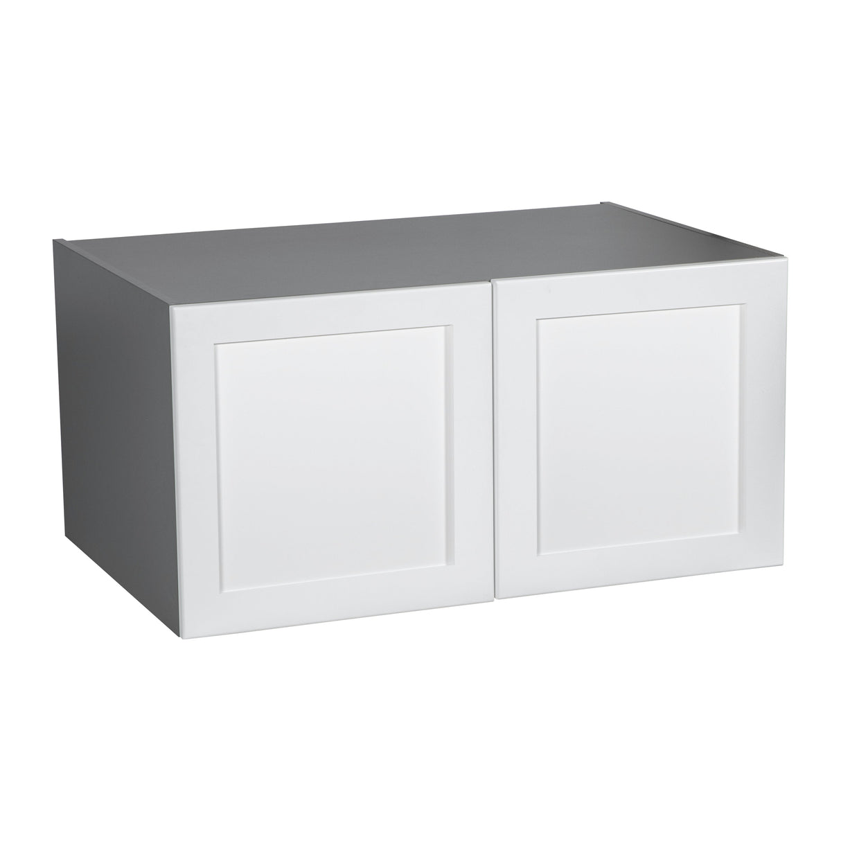 33" x 15" Wall Cabinet-Double Door-with Shaker White Matte door