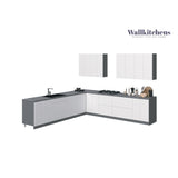 Kitchen Prodigy Collection White Gloss Color Base Size 11Ft Wide