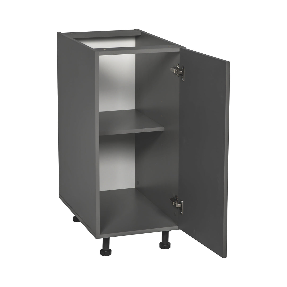 9" Base Cabinet High Single Door with Grey Gloss door