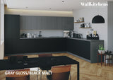 Kitchen Regal Collection Black & Gray Color Base Size 13Ft Wide