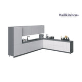 Kitchen Regal Collection White Gloss Color Base Size 13Ft Wide