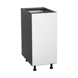 12" Base Cabinet High Single Door with White Gloss door