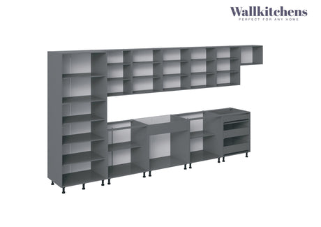 Kitchen Imperial Collection Gray & White Gloss Color Base Size 15Ft Wide