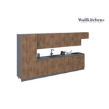 Kitchen Imperial Collection Natural Teak Color Base Size 15Ft Wide