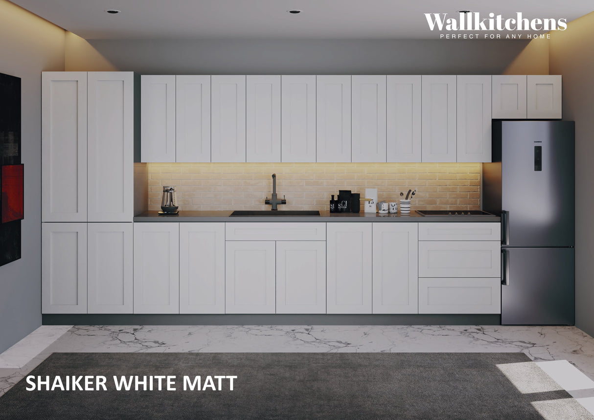 Kitchen Imperial Collection White Matte Color Base Size 15Ft Wide