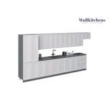 Kitchen Imperial Collection White Matte Color Base Size 15Ft Wide
