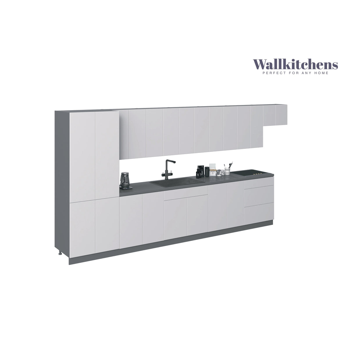 Kitchen Imperial Collection White Gloss Color Base Size 15Ft Wide