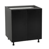 42" Base Cabinet High Double Door with Black Matte door