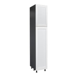 18" x 84" Utility Cabinet-Double Door-with Shaker White Matte door