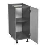 18" Base Cabinet High Single Door Grey