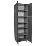 36" x 84" Utility Cabinet-Four Door-with Grey Gloss door