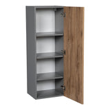 18" x 42" Wall Cabinet-Single Door-with Natural Teak door