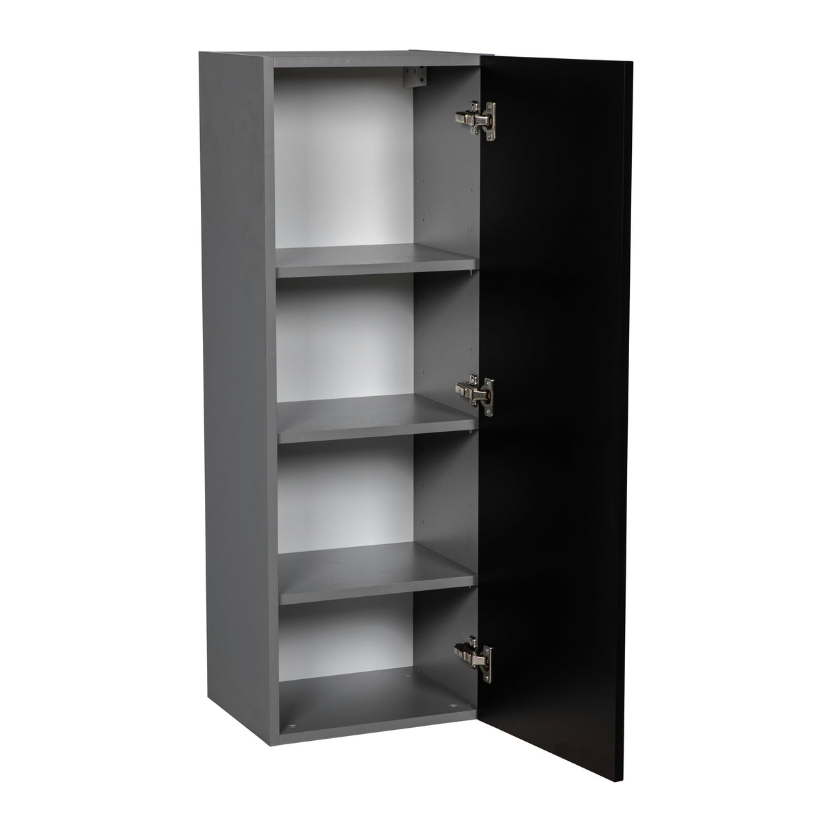 9" x 42" Wall Cabinet-Single Door-with Black Matte door