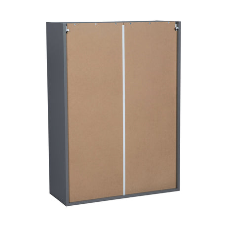 33" x 42" Wall Cabinet-Double Door-Grey