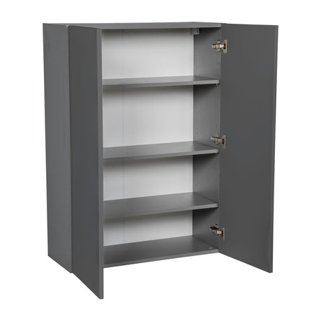 24" x 42" Wall Cabinet-Double Door-with Grey Gloss door