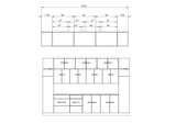 Kitchen Luxe Collection White Gloss Color Base Size 12Ft Wide