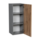 9" x 36" Wall Cabinet-Single Door-with Natural Teak door