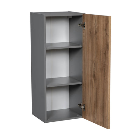 12" x 36" Wall Cabinet-Single Door-with Natural Teak door