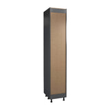 18" x 84" Utility Cabinet-Double Door-with Black Matte door