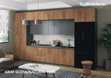 Kitchen Serene Collection Natural Teak & Gray Color Base Size 15Ft Wide
