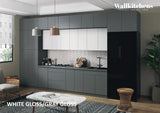 Kitchen Serene Collection Gray & White Gloss Color Base Size 15Ft Wide