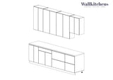 Kitchen Contemporary Collection Base Size 9.5Ft Wide