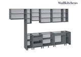 Kitchen Timeless Collection Gray & White Gloss Color Base Size 13Ft Wide