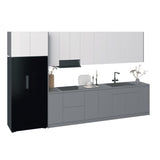 Kitchen Timeless Collection Gray & White Gloss Color Base Size 13Ft Wide