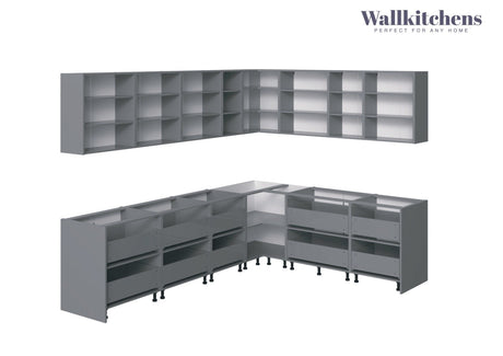 Kitchen Culinary Collection Black Color & Gray Base Size 10Ft Wide