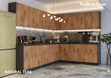 Kitchen Culinary Collection Natural Teak Color Base Size 10Ft Wide