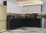 Kitchen Culinary Collection Black & White Gloss Color Base Size 10Ft Wide