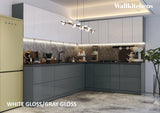 Kitchen Culinary Collection Gray & White Gloss Color Base Size 10Ft Wide