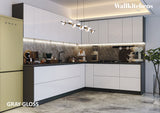 Kitchen Culinary Collection White Gloss Color Base Size 10Ft Wide