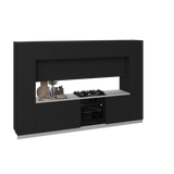 Kitchen Luxe Collection Black Color Base Size 12Ft Wide