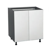 24" Base Cabinet High Double Door with White Gloss door