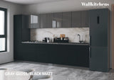 Kitchen Elegant Collection Black Color & Gray Base Size 11Ft Wide
