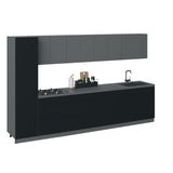 Kitchen Elegant Collection Black Color & Gray Base Size 11Ft Wide
