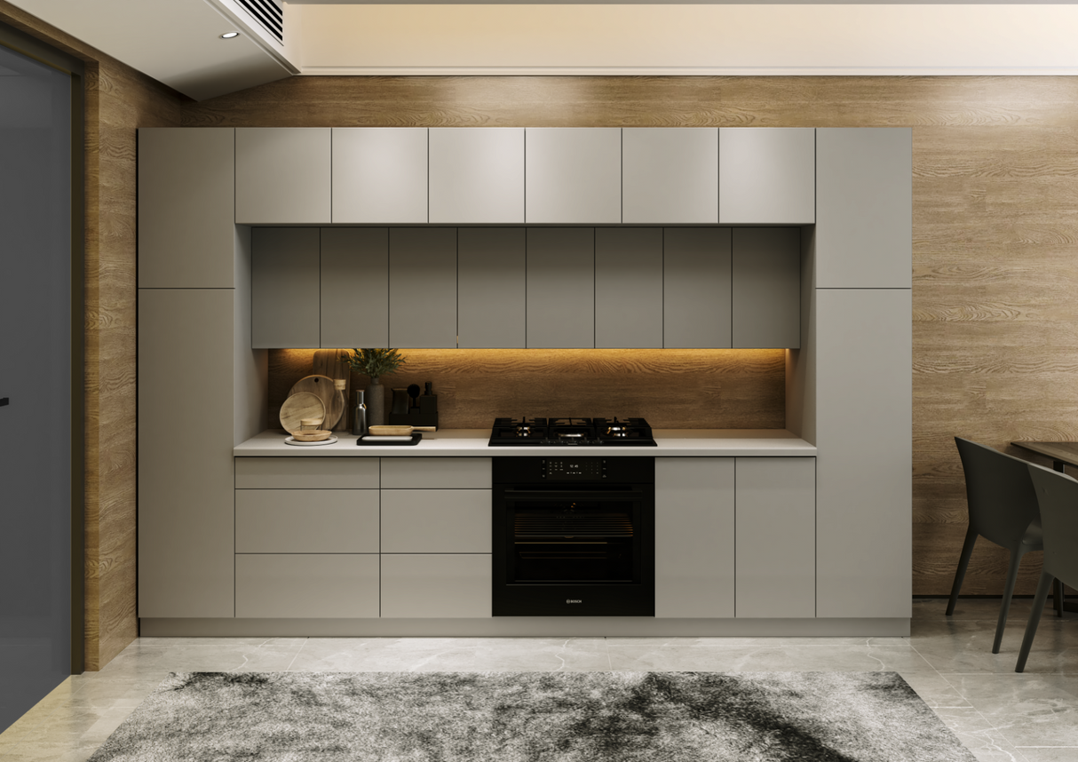 Kitchen Luxe Collection Gray Color Base Size 12Ft Wide