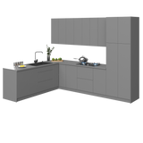 Kitchen Harmony Collection Gray Color Base Size 8x10Ft Wide