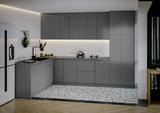 Kitchen Harmony Collection Gray Color Base Size 8x10Ft Wide